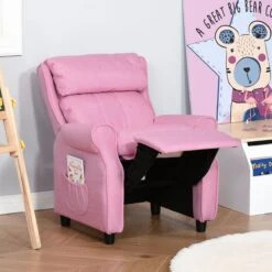 HOMCOM Kinderfauteuil Kinderbank Verstelbare Slaapbank Mete Voetensteun 310-052 -Babyproducten 1200x1200 957