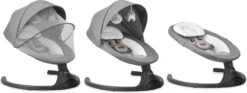 Momi Lami Dark Grey Elektrische Babyschommel BULE00022 -Babyproducten 1200x453