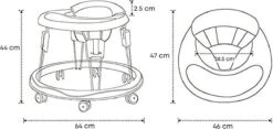 Merkloos Loopstoel - Baby Loopwagen – Loopstoeltje Baby - Leren Lopen - Babywalker -Babyproducten 1200x569