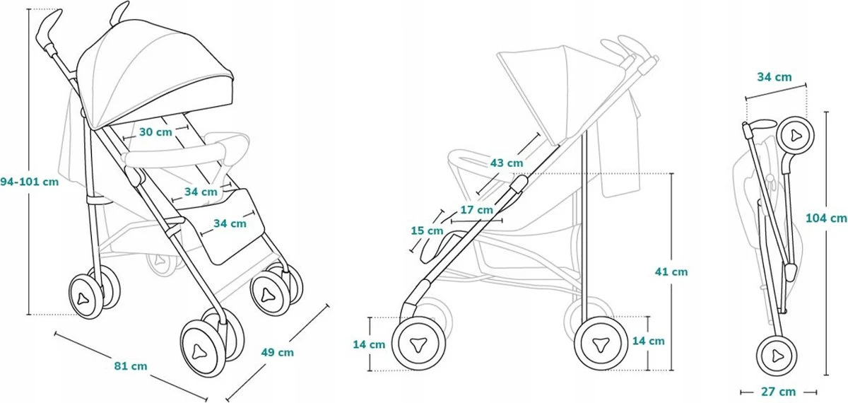 Lionelo Irma - Buggy - Wandelwagen- Lichte 7kg - Tot 15 Kg - Geveerde Wielen - 360° - Tot 5 Jaar - Opbergmand - Verstelbare Handgreep - Snel Inklapsysteem - Compact Formaat 19 Lionelo Irma - Buggy - Wandelwagen- Lichte 7kg - Tot 15 Kg - Geveerde Wielen - 360° - Tot 5 Jaar - Opbergmand - Verstelbare Handgreep - Snel Inklapsysteem - Compact Formaat - Afbeelding 17
