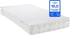 ABZ Babymatras Combi Witte Panter - Inclusief Topper Airgosafe - 60x120 Cm -Babyproducten 1200x606