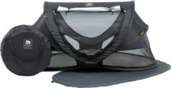 Deryan Peuter Luxe Campingbedje – Inclusief Zelfopblaasbare Matras - Zwart -Babyproducten 1200x623