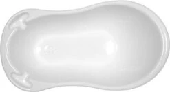 MamaLoes Babybadje - Wit - 86x38 Cm - Inclusief Stop -Babyproducten 1200x651