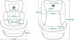 Lionelo Sander - Autostoel - ISOFIX 180° - Extra Zij-bescherming - Tot 36kg -Babyproducten 1200x653