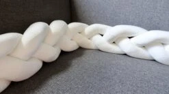 Baby Bed Bumper Gevlochten, Boxomrander, Hoofdbeschermer, Bedbumper,boxrand (2 Meter) Van Baby-slofje.nl Wit -Babyproducten 1200x670 1