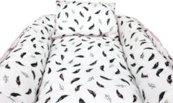 Hibaby Babynest - 90x57cm - Roze Met Printje - Inclusief Kussen 13 Hibaby Babynest - 90x57cm - Roze Met Printje - Inclusief Kussen -Babyproducten 1200x717 2