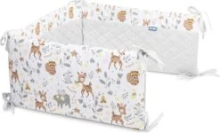 Sensillo Baby Bedbumper - Bedomrander - Anti Stootrand Ledikant - Bed Zijbeschermers - 180x30cm - Grijs Bosdiertjes 12 Sensillo Baby Bedbumper - Bedomrander - Anti Stootrand Ledikant - Bed Zijbeschermers - 180x30cm - Grijs Bosdiertjes -Babyproducten 1200x729