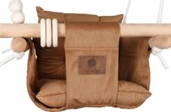 Baby / Kinder Schommel Voor Binnen Of Buiten! - Luxe Baby Swing Corduroy - Ribstof Bruin - Ribfluweel - Schommelstoel Inclusief Kussens, Bevestigingsmaterialen En Veiligheidsriem -Babyproducten 1200x788 1
