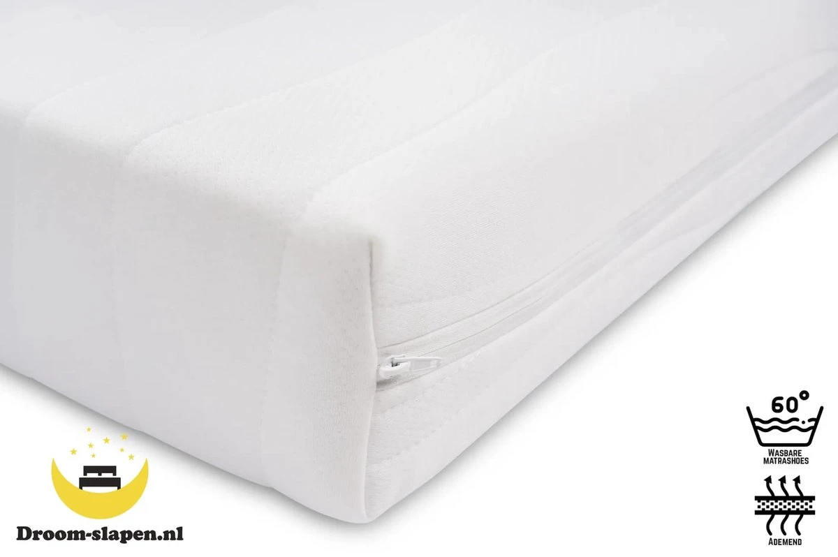 Matras - Baby/junior/peuter Matras Koudschuim 70x140 12cm - Anti Allergische Bamboo Tijk 4 Matras - Baby/junior/peuter Matras Koudschuim 70x140 12cm - Anti Allergische Bamboo Tijk - Afbeelding 2