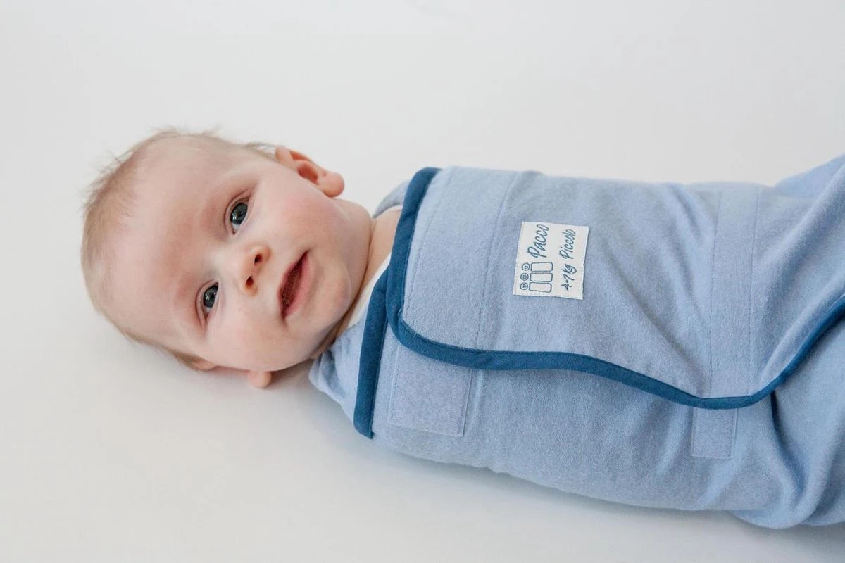 Pacco Piccolo Inbakerdoek - 4 Tot 7 Kg - Blauw 7 Pacco Piccolo Inbakerdoek - 4 Tot 7 Kg - Blauw - Afbeelding 5