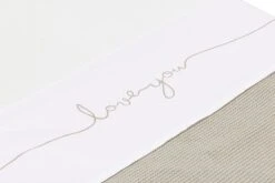 Jollein Baby Laken Ledikant 120x150cm Love You - Nougat -Babyproducten 1200x800 332