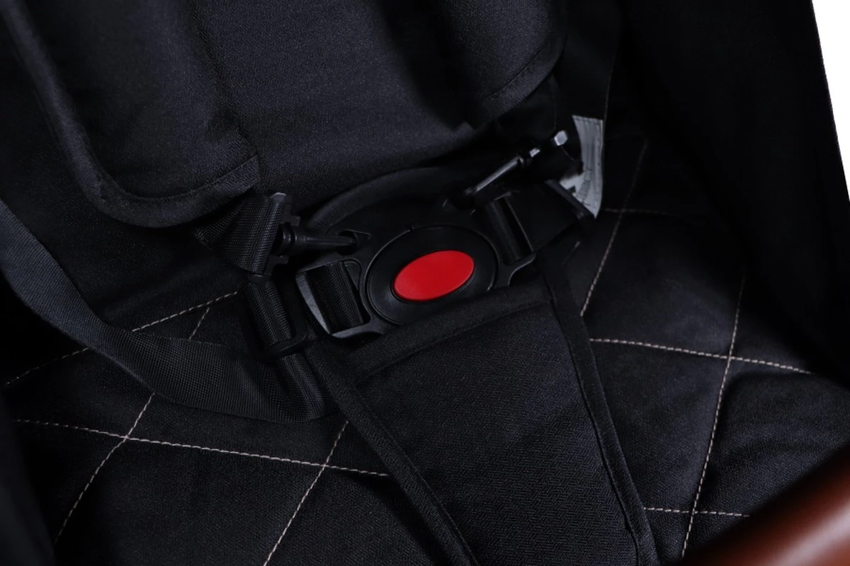 Ding Vivo Wandelwagen - Zwart/Rose - Inklapbare Buggy - Inclusief Boodschappenmandje En Zonnekap 11 Ding Vivo Wandelwagen - Zwart/Rose - Inklapbare Buggy - Inclusief Boodschappenmandje En Zonnekap - Afbeelding 9