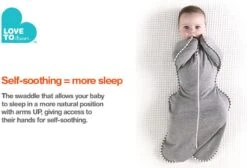 Love To Dream™ Babyslaapzak Swaddle Up™ - Inbakeren - Baby 3-6 Maanden - 6-8.5 Kg - All Season - Grijs -Babyproducten 1200x814 4