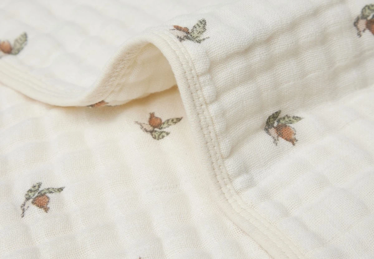 Jollein Deken Hydrofiel Wieg 75x100cm Rosehip 5 Jollein Deken Hydrofiel Wieg 75x100cm Rosehip - Afbeelding 3