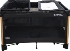 Deryan Luxe Campingbed Compleet - 120x60cm - Bodemverhoger - Verschoonblad - Opbergmand - Zwart 20 Deryan Luxe Campingbed Compleet - 120x60cm - Bodemverhoger - Verschoonblad - Opbergmand - Zwart -Babyproducten 1200x881 1