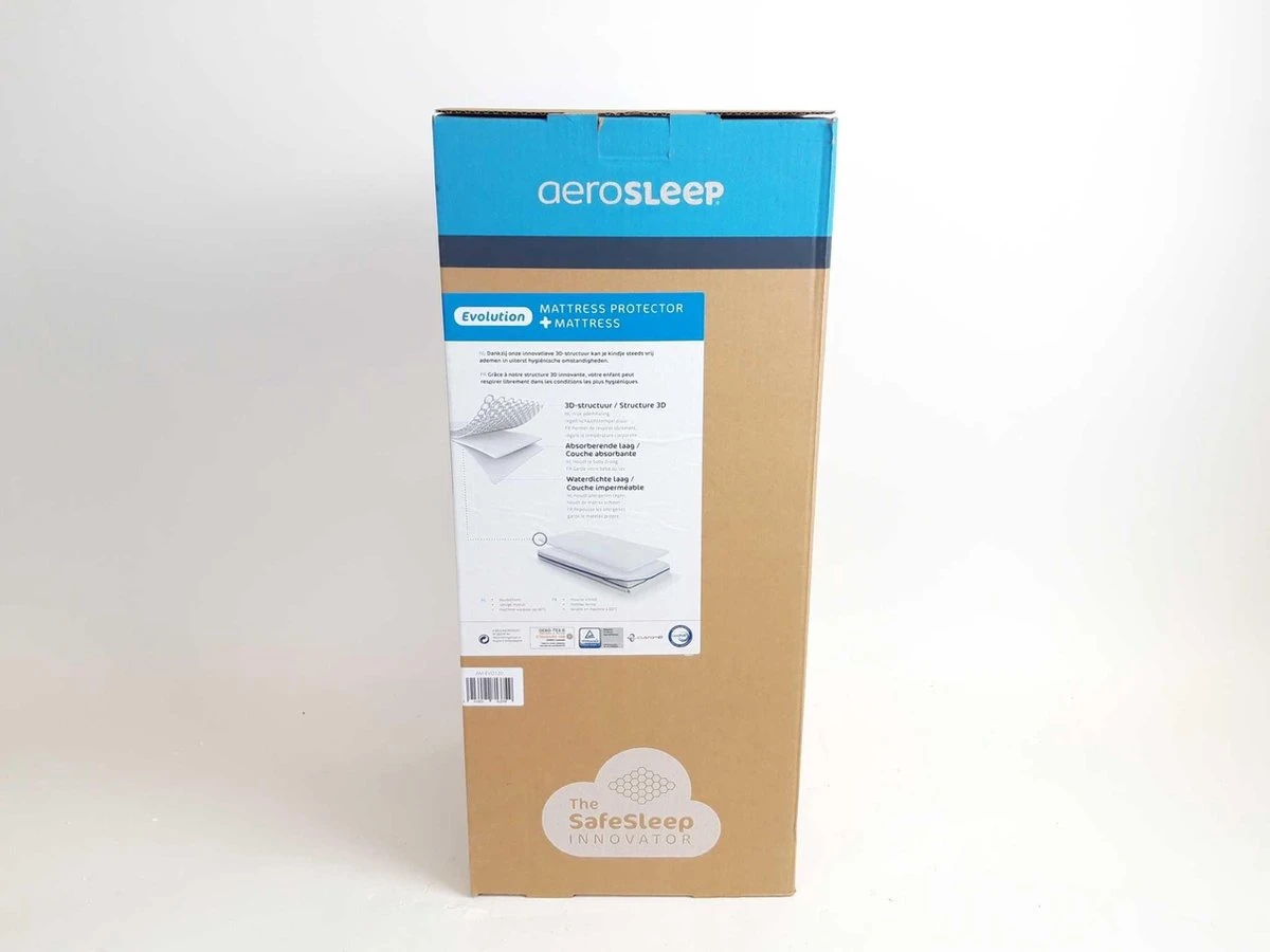 AeroSleep® Evolution Pack 2-in-1 : Matras + 3D Matrasbeschermer - Bed - 60 X 120 Cm 20 AeroSleep® Evolution Pack 2-in-1 : Matras + 3D Matrasbeschermer - Bed - 60 X 120 Cm - Afbeelding 18