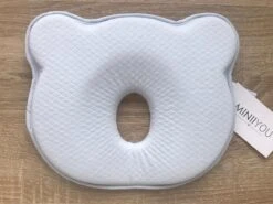 MINIIYOU® Orthopedisch Baby Hoofdkussen - Blauw - Plat Hoofd - Katoen - Traagschuim Vulling -Babyproducten 1200x900 91