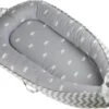 Buxibo Babynestje - Omkeerbare Babynest - Co-Sleeper/Bedbumper - Veilig Slapen - 88x53cm - Grijs -Babyproducten 1200x901 1