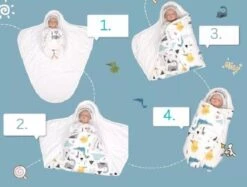 Trivena - Inbakerslaapzak - Baby Slaapzak -100% Katoen - 2-6 Maanden - Nieuw -Babyproducten 1200x907 6