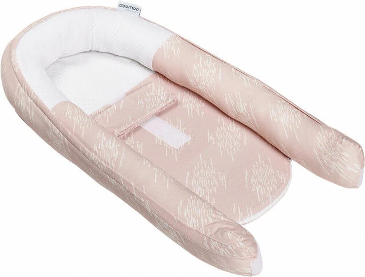 Doomoo Cocoon - Babynestje - Organisch Katoen - 74 X 46 Cm - Misty Pink 10 Doomoo Cocoon - Babynestje - Organisch Katoen - 74 X 46 Cm - Misty Pink - Afbeelding 8