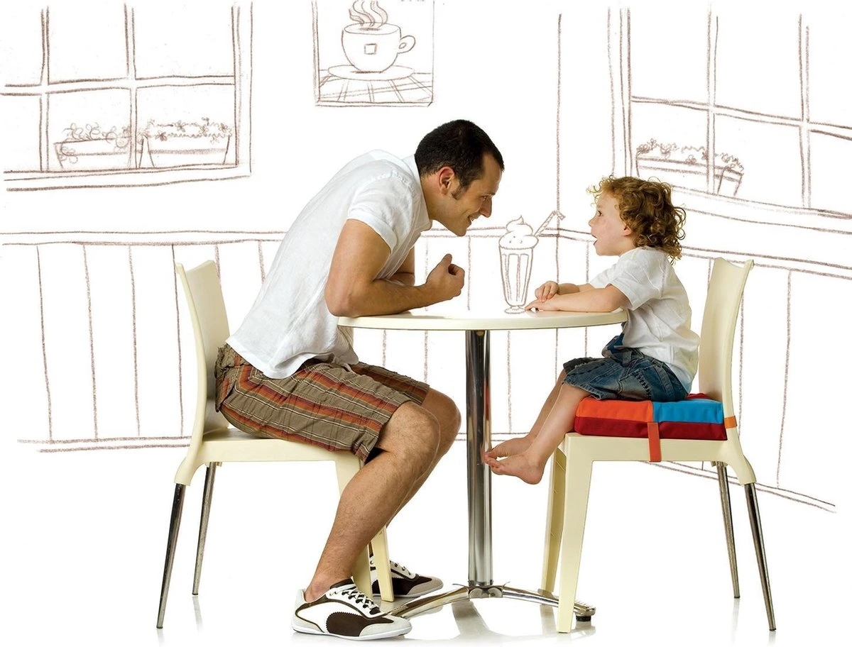 Simplygood Zitkussen Stoelverhoger - Geel-Egel/Lichtblauw-Egel 9 Simplygood Zitkussen Stoelverhoger - Geel-Egel/Lichtblauw-Egel - Afbeelding 7