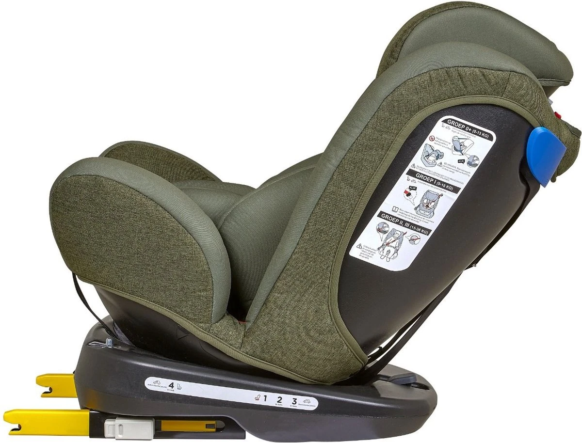 Novi Baby® - Autostoel - Goliath Pro - Isofix - 360° Draaibaar - Groen - Groep 0-1-2-3 - 0-36 Kg 6 Novi Baby® - Autostoel - Goliath Pro - Isofix - 360° Draaibaar - Groen - Groep 0-1-2-3 - 0-36 Kg - Afbeelding 4