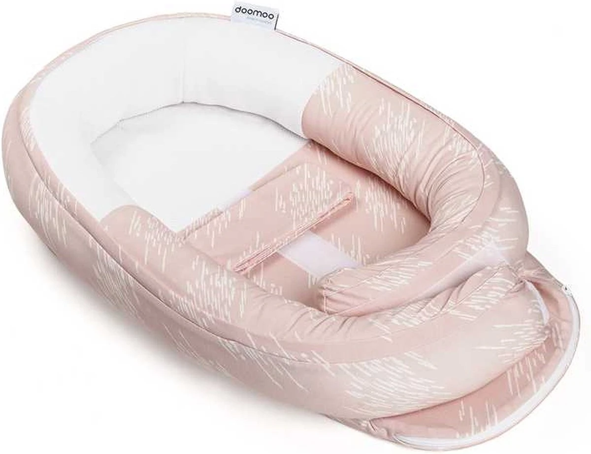 Doomoo Cocoon - Babynestje - Organisch Katoen - 74 X 46 Cm - Misty Pink 9 Doomoo Cocoon - Babynestje - Organisch Katoen - 74 X 46 Cm - Misty Pink - Afbeelding 7