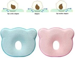 Baby IQ Orthopedisch Baby Hoofdkussen – Traagschuim – Tegen Plat Achterhoofd – Baby Kussen Plat Hoofd - Kraamcadeau – Blauw – Incl Gratis Bandana Slabber -Babyproducten 1200x924 2