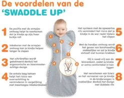 Love To Dream™ Babyslaapzak Swaddle Up™ - Inbakeren - Baby 3-6 Maanden - 6-8.5 Kg - All Season - Grijs -Babyproducten 1200x949 1