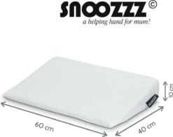 Snoozzz Reflux Kussen - Baby Hellend Kussen Voor Ledikant - Ventilerend - Met Wasbare Hoes - Wit -Babyproducten 1200x953 1