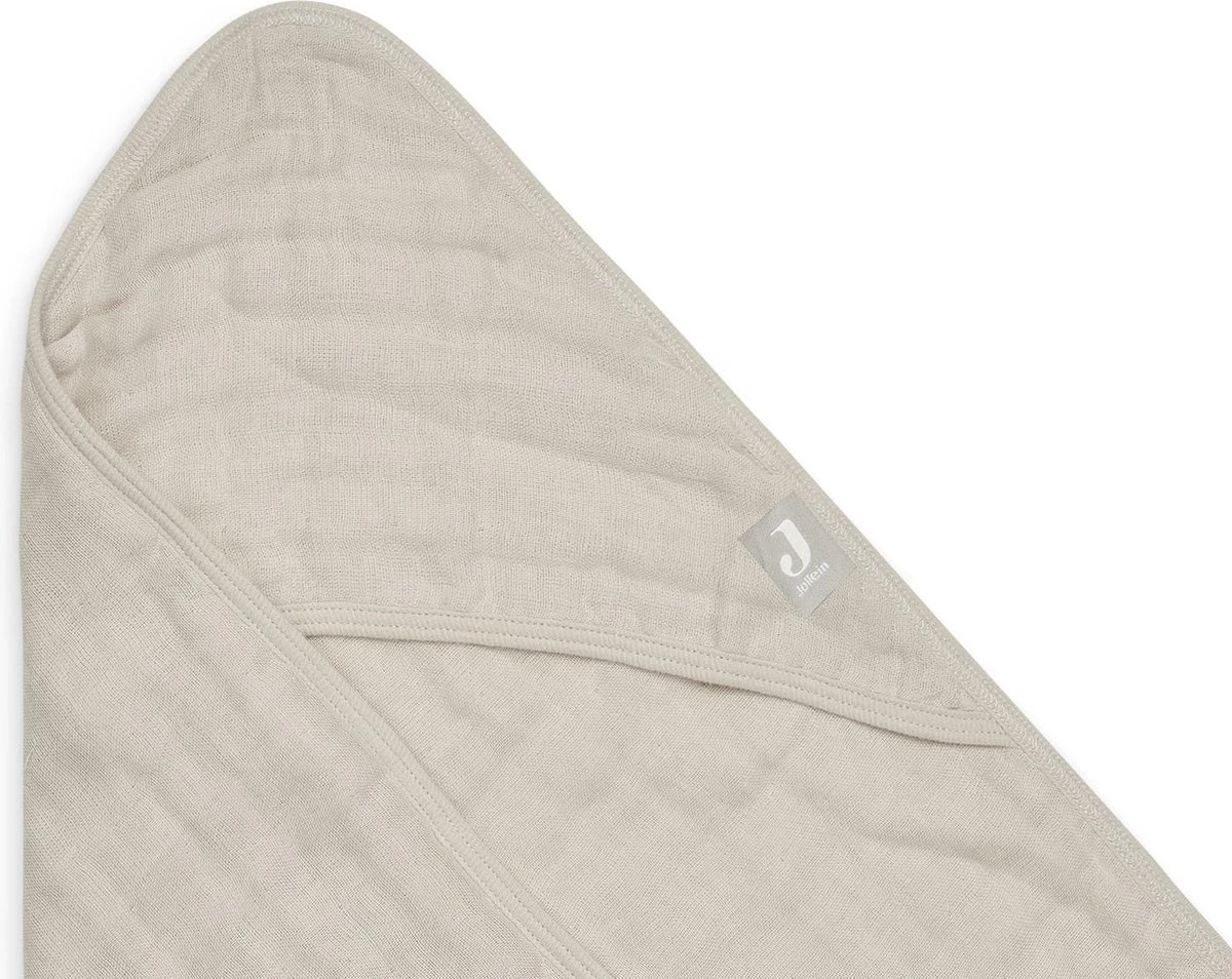 Jollein Badcape Wrinkled 75x75cm - Nougat 4 Jollein Badcape Wrinkled 75x75cm - Nougat - Afbeelding 2