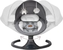 Momi Lami Dark Grey Elektrische Babyschommel BULE00022 -Babyproducten 1200x955 4