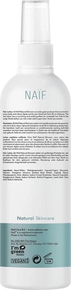 Naïf Easy Styling Haarlotion - Baby En Kind - 150ml - Met Natuurlijke Ingrediënten -Babyproducten 294x1200