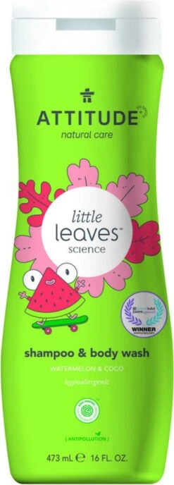Attitude Little Leaves 2-in-1 Shampoo Watermeloen & Kokos -Babyproducten 431x1200 1