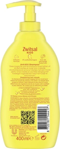 Zwitsal Kids Anti-Klit Shampoo - 6 X 400 Ml - Voordeelverpakking -Babyproducten 488x1200 1