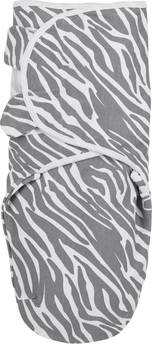 SwaddleMeyco Inbakerdoek Zebra - 0-3 Maanden - Grijs 3 SwaddleMeyco Inbakerdoek Zebra - 0-3 Maanden - Grijs