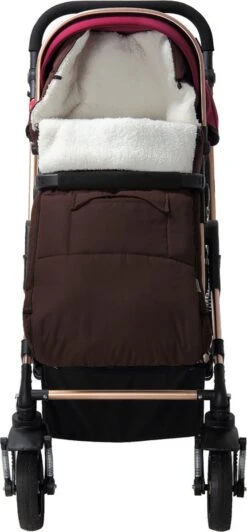 Monzana Voetenzak - Voor Kinderwagen Of Stoeltje - 93x56cm Bruin -Babyproducten 557x1200