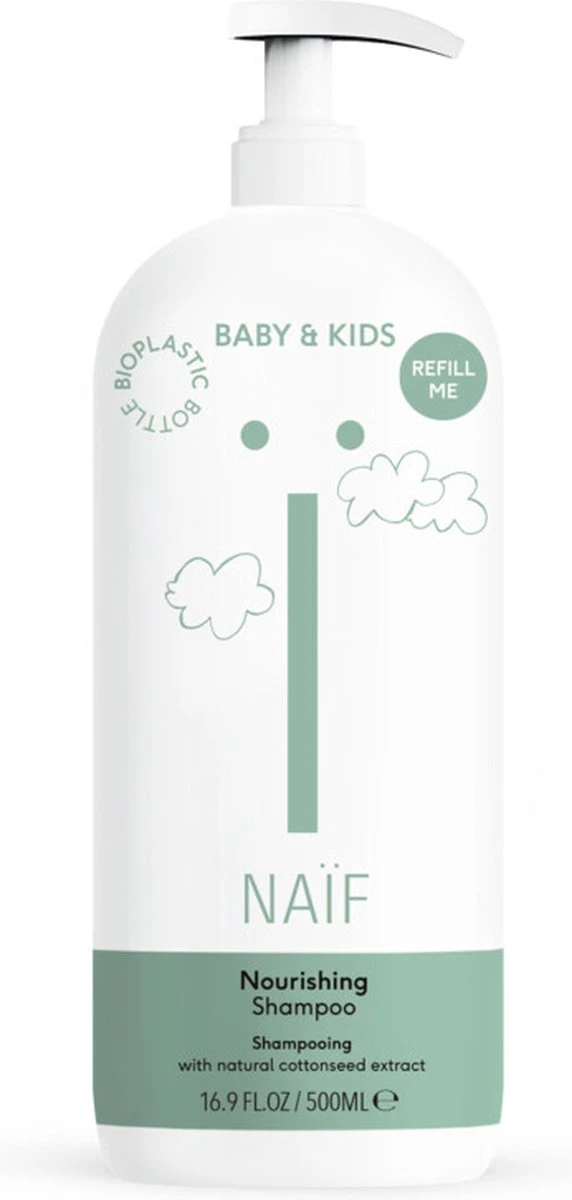 Naïf Voedende Shampoo Pompfles - Baby En Kids - 500ml - Met Natuurlijke Ingrediënten 11 Naïf Voedende Shampoo Pompfles - Baby En Kids - 500ml - Met Natuurlijke Ingrediënten - Afbeelding 9