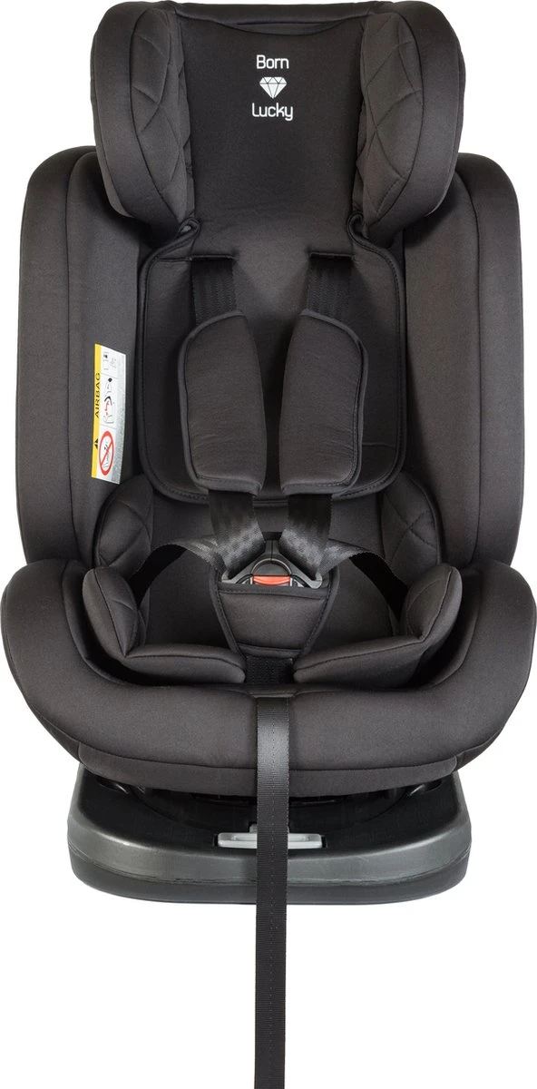 Born Lucky Meegroei Autostoel Roadline SPS ISOFIX - Groep 0/1/2/3 - 360° Draaibaar - Zwart 7 Born Lucky Meegroei Autostoel Roadline SPS ISOFIX - Groep 0/1/2/3 - 360° Draaibaar - Zwart - Afbeelding 5