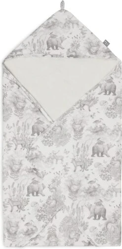 Jollein Badcape 75x75cm Pimpelmees - Forest Animals -Babyproducten 592x1200 4