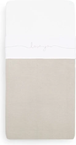 Jollein Baby Laken Ledikant 120x150cm Love You - Nougat -Babyproducten 630x1200 5
