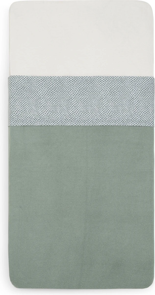 Jollein Baby Laken Wieg 75x100cm Snake - Ash Green 12 Jollein Baby Laken Wieg 75x100cm Snake - Ash Green - Afbeelding 10