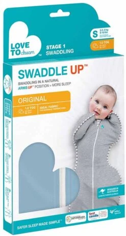 Love To Dream™ Babyslaapzak Swaddle Up™ - Inbakeren - Baby 0-3 Maanden - 3.5-6 Kg - All Season - Oud Blauw -Babyproducten 642x1200 5