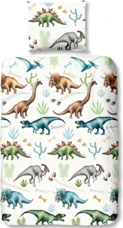 Good Morning Kids Dekbedovertrek Dino-Ledikant (100 X 135 Cm) -Babyproducten 648x1200 3