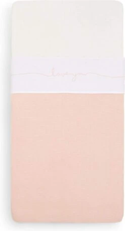 Jollein Baby Laken Ledikant 120x150cm Love You - Pale Pink