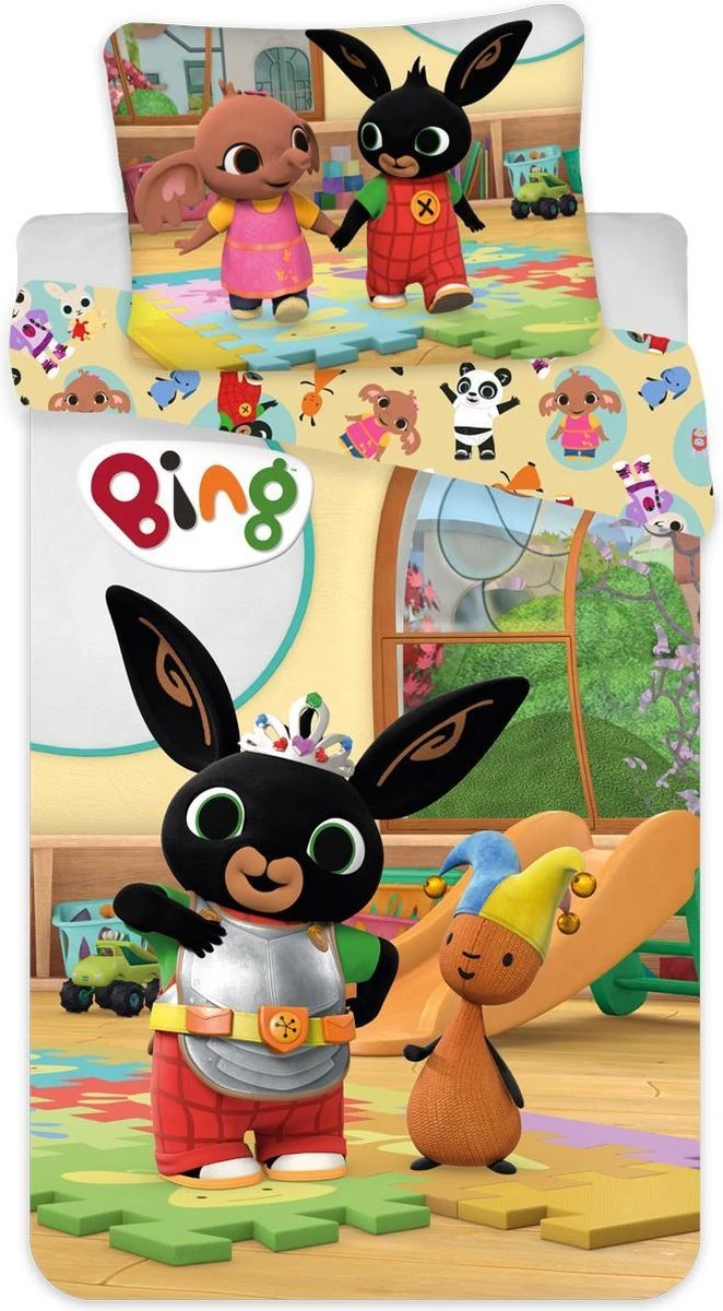 Bing Bunny Baby Dekbedovertrek Speeltijd - 100 X 135 Cm - Multi 3 Bing Bunny Baby Dekbedovertrek Speeltijd - 100 X 135 Cm - Multi
