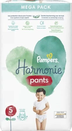 Pampers® Pampers Harmonie Pants Maat 5 (12kg-17kg) - Mega Pack 2 X 56 Luierbroekjes -Babyproducten 662x1200