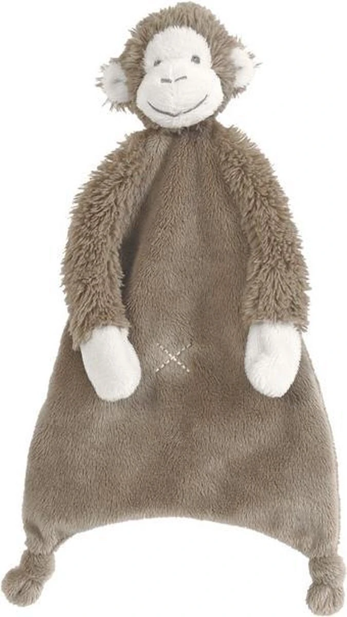Happy Horse Aap Mickey Knuffeldoekje - Bruin - Baby Cadeau 4 Happy Horse Aap Mickey Knuffeldoekje - Bruin - Baby Cadeau - Afbeelding 2