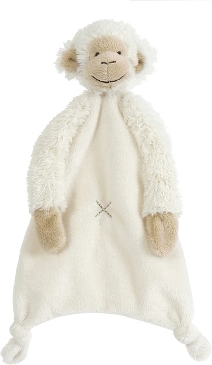 Happy Horse Aap Mickey Knuffeldoekje - Wit - Baby Cadeau 5 Happy Horse Aap Mickey Knuffeldoekje - Wit - Baby Cadeau - Afbeelding 3