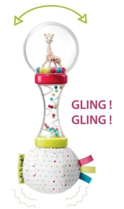 Sophie De Giraf - Rammelaar - Zachte Maracas - In Witte Geschenkdoos -Babyproducten 710x1200